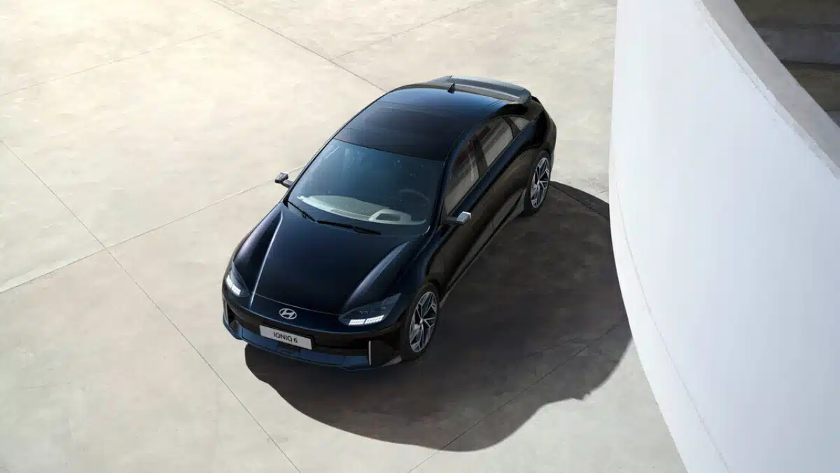 Hyundai Ioniq 6 from above